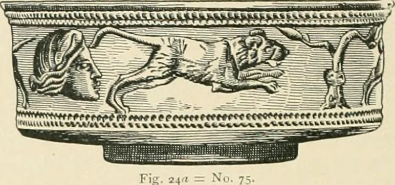 An illustration from Catalogue of the silver plate (Greek, Etruscan and Roman) in the British Museum, 1921, leaf 47