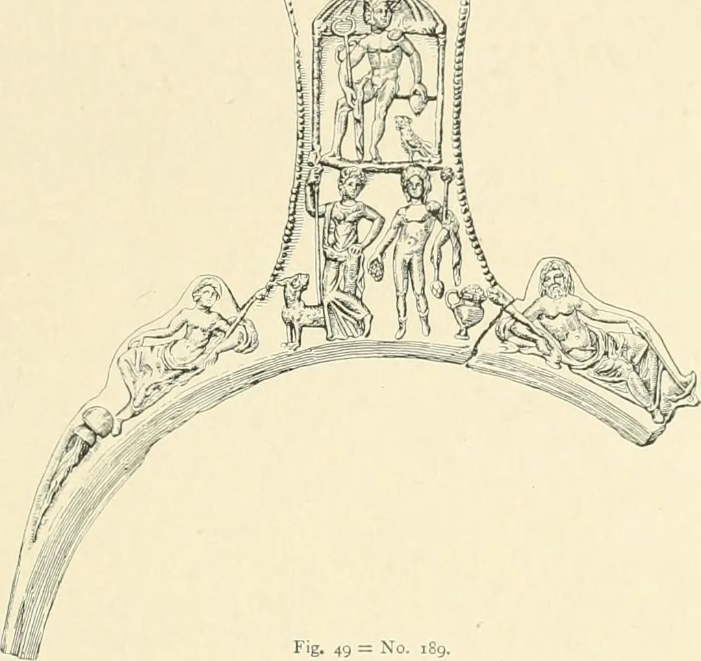 An illustration from Catalogue of the silver plate (Greek, Etruscan and Roman) in the British Museum, 1921, leaf 76