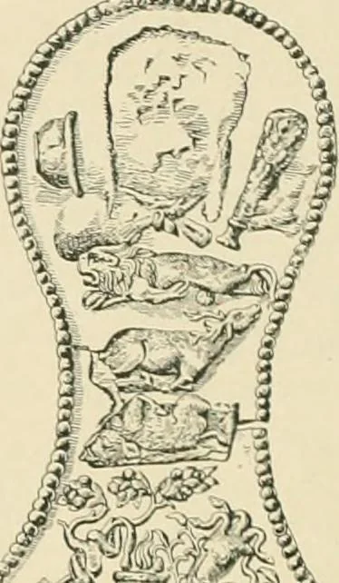 An illustration from Catalogue of the silver plate (Greek, Etruscan and Roman) in the British Museum, 1921, leaf 77