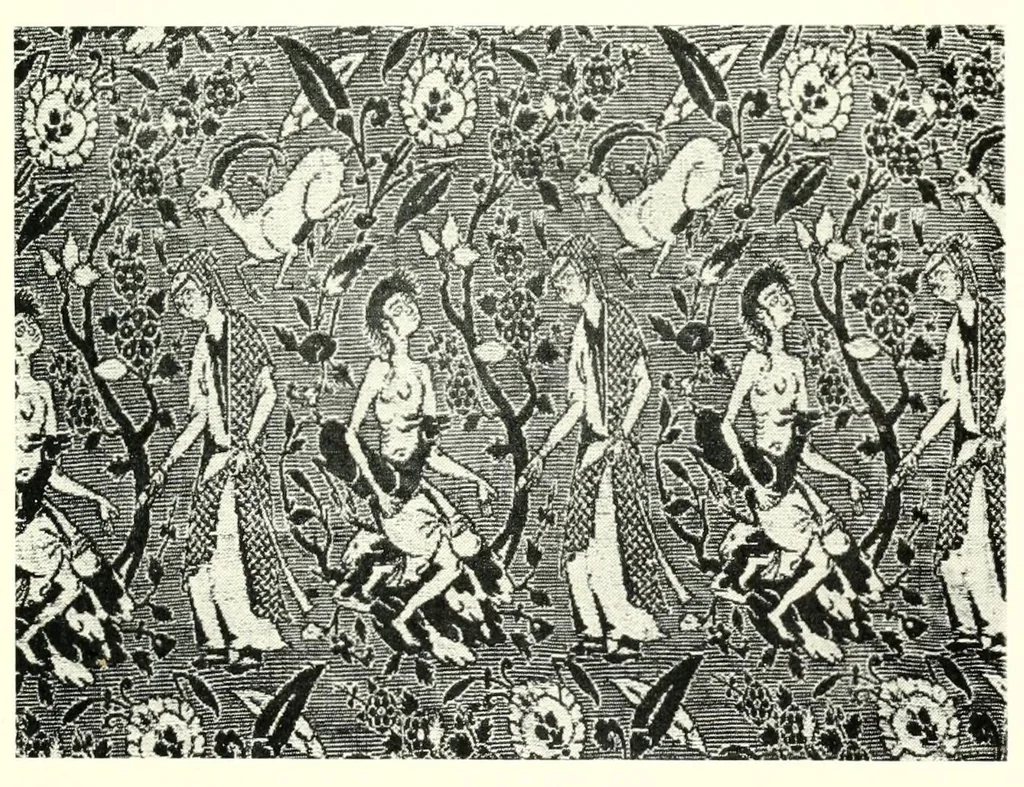 An illustration from Catalogue of a special exhibition of textiles, 1915, leaf 121