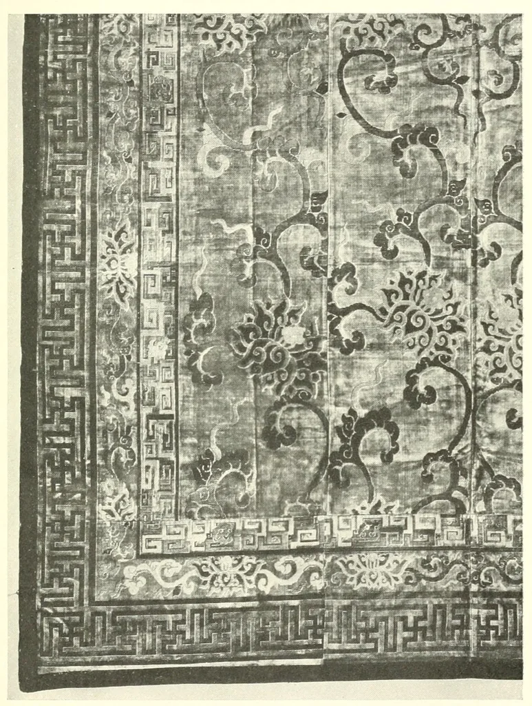 An illustration from Catalogue of a special exhibition of textiles, 1915, leaf 157