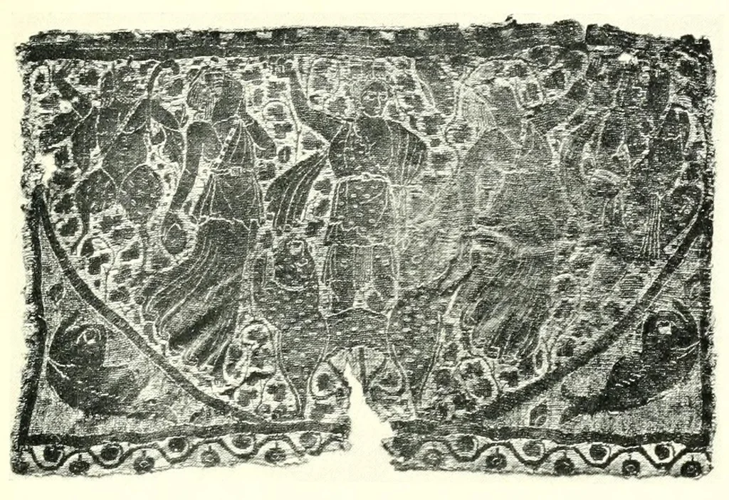 An illustration from Catalogue of a special exhibition of textiles, 1915, leaf 37