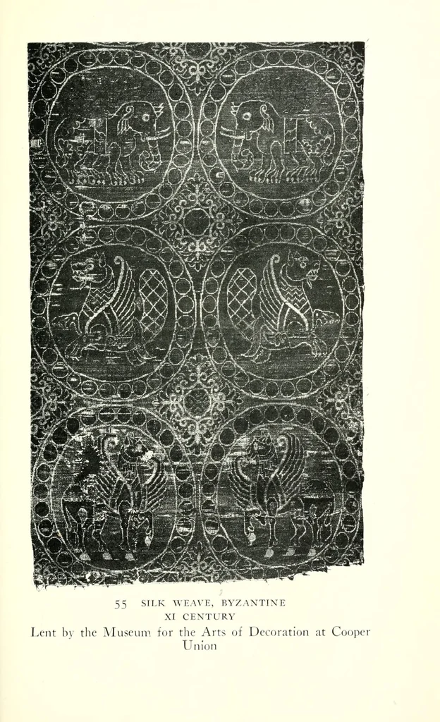 An illustration from Catalogue of a special exhibition of textiles, 1915, leaf 45