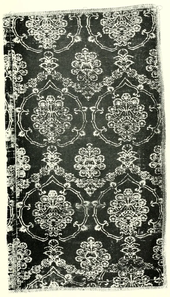 An illustration from Catalogue of a special exhibition of textiles, 1915, leaf 75