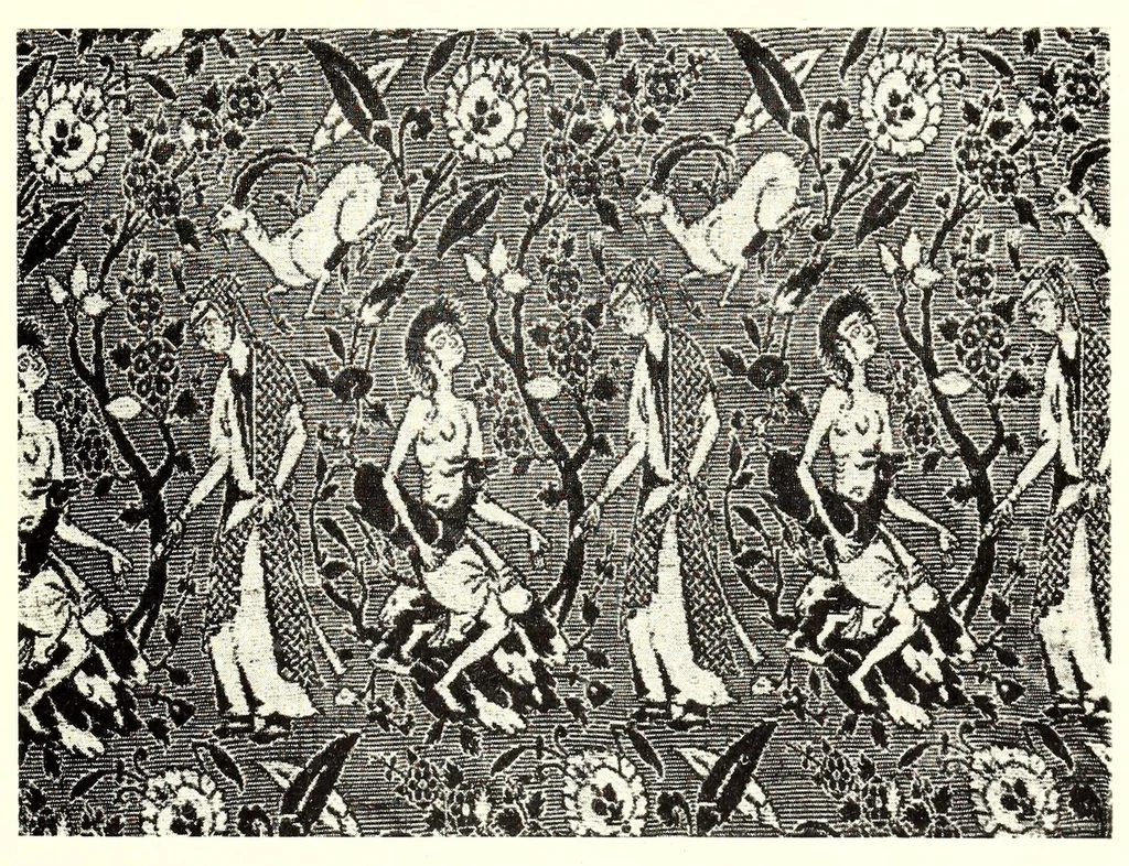An illustration from Catalogue of a special exhibition of textiles, 1915, leaf 117