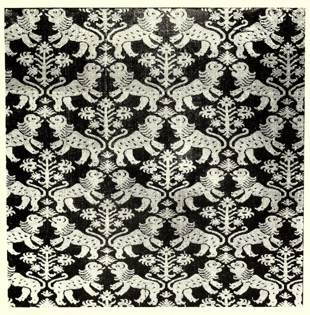 An illustration from Catalogue of a special exhibition of textiles, 1915, leaf 93
