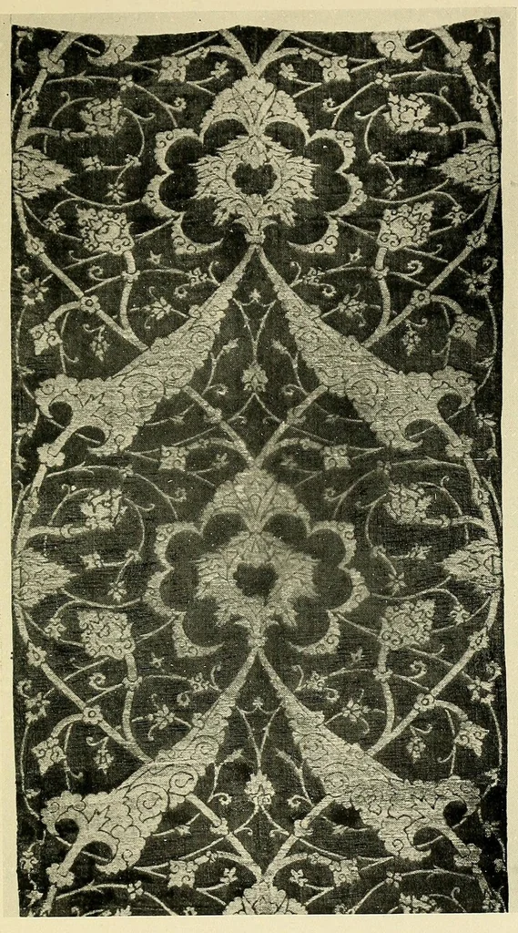 An illustration from Catalogue of a special exhibition of textiles, 1916, leaf 137