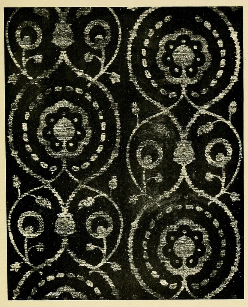 An illustration from Catalogue of a special exhibition of textiles, 1916, leaf 141