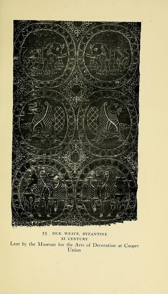 An illustration from Catalogue of a special exhibition of textiles, 1916, leaf 45