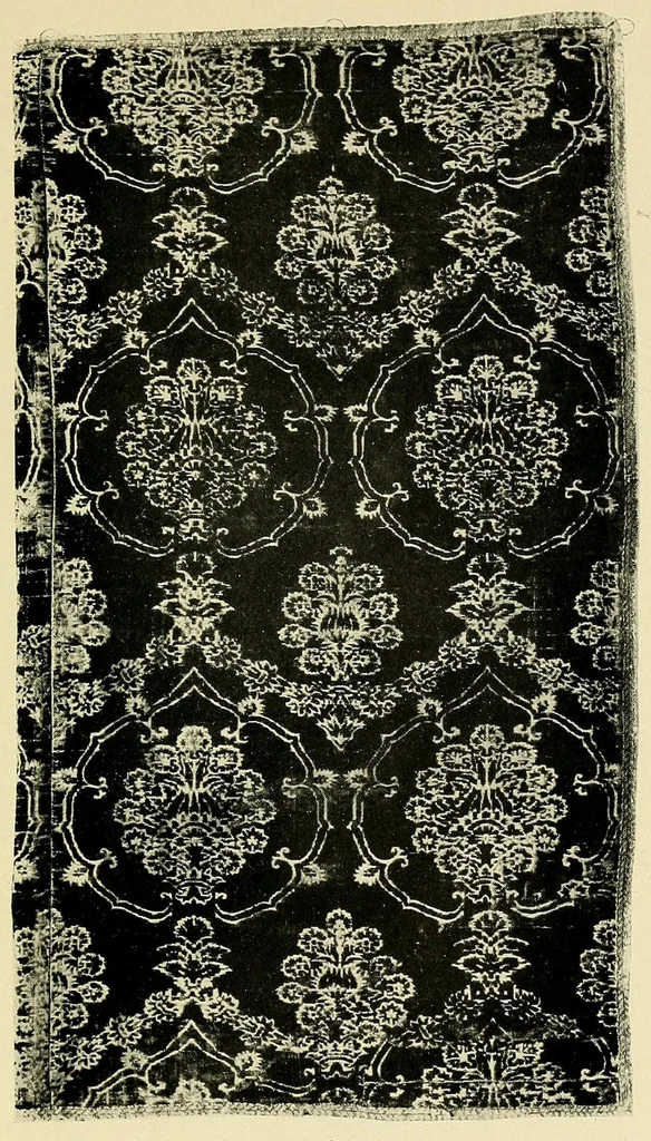 An illustration from Catalogue of a special exhibition of textiles, 1916, leaf 79