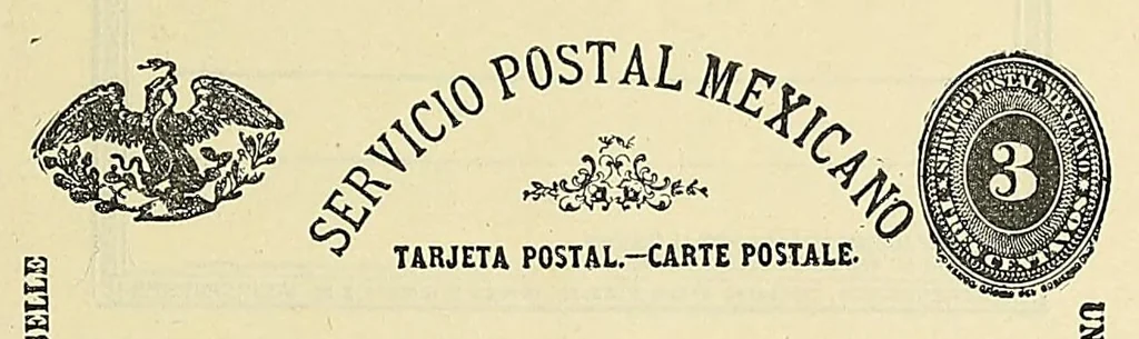 An illustration from Catalogue of the stamps, envelopes, wrappers and postal cards of Mexico : including the provisional issues of Campeche, Chiapas, Guadalajara, etc., 1895, leaf 221