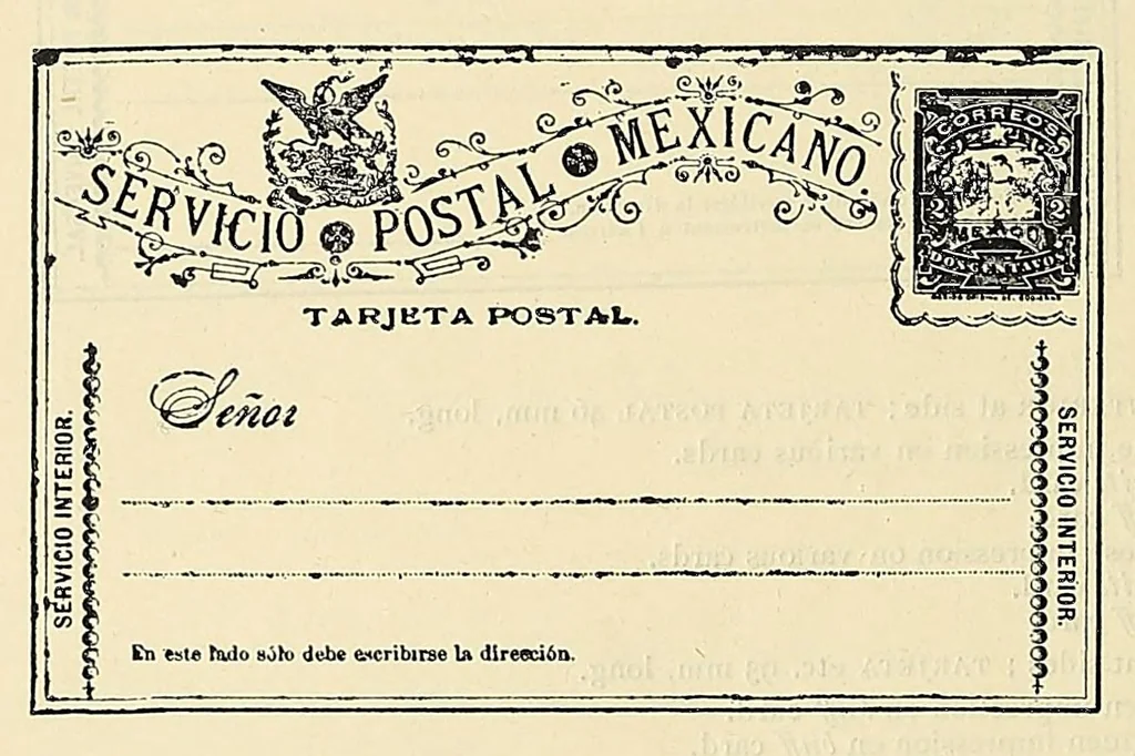 An illustration from Catalogue of the stamps, envelopes, wrappers and postal cards of Mexico : including the provisional issues of Campeche, Chiapas, Guadalajara, etc., 1895, leaf 238