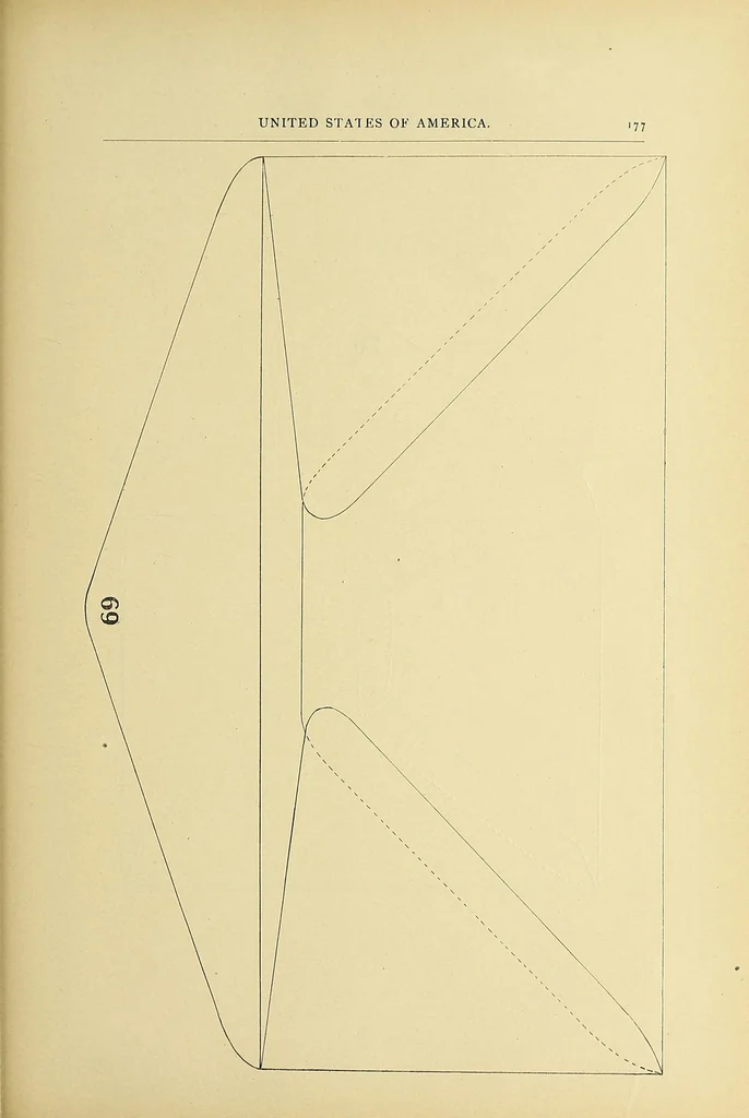 An illustration from Catalogue of the stamps, envelopes and wrappers of the United States of American and of the Confederate States of America, 1900, leaf 189