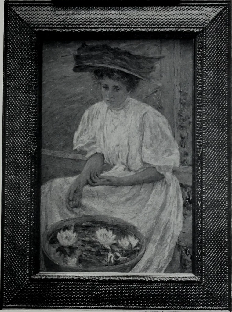 An illustration from Catalogue of summer exhibition, 1908., 1908, leaf 4