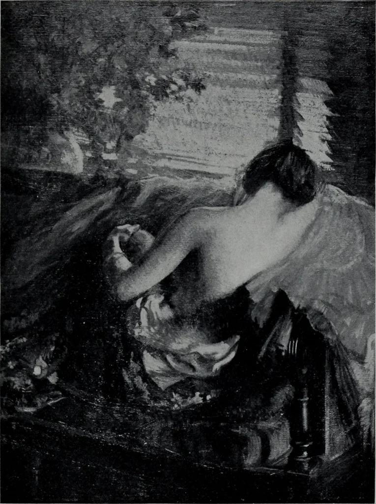 An illustration from Catalogue of summer exhibition, 1909., 1909, leaf 8