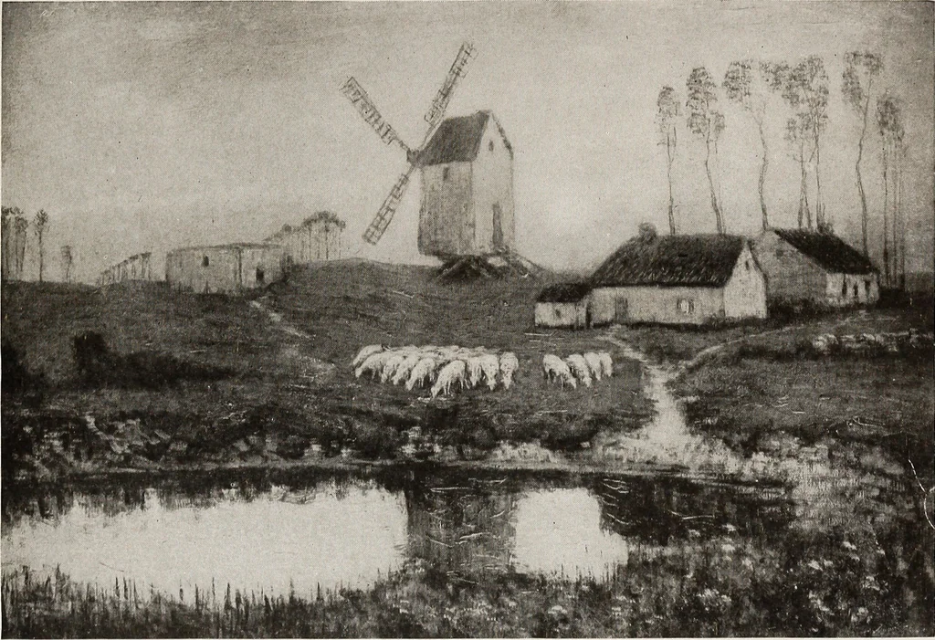 An illustration from Catalogue of summer exhibition, 1910., 1910, leaf 28