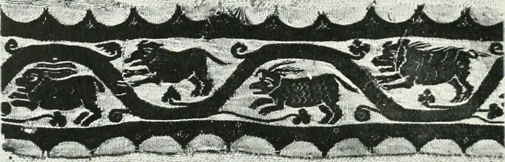 An illustration from Catalogue of textiles from burying-grounds in Egypt, 1920, leaf 175