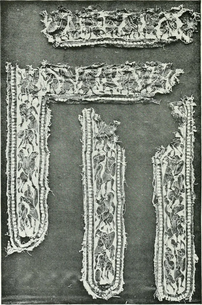 An illustration from Catalogue of textiles from burying-grounds in Egypt, 1920, leaf 177