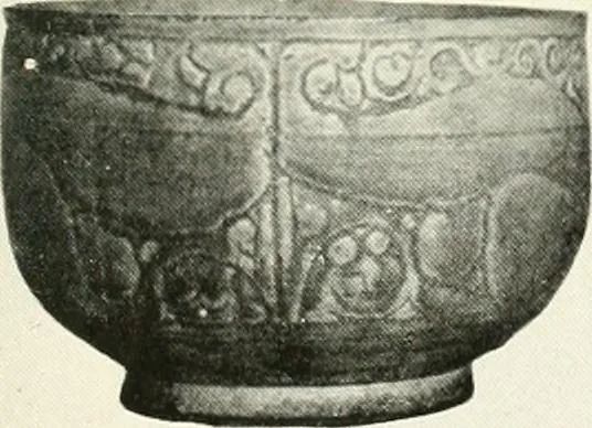 An illustration from Catalogue of an unique collection of Greek and Roman marbles, important gothic sculptures, primitive paintings, ceramics, tapestries and ancient rugs, including two monumental altars and a Greek iconostas, coming from historical collections and gathered in England, France, Austria, Italy and the Levant by a well-known European connoisseur during many years of discriminating collecting. The entire collection of 824 objects to be sold at public auction at the Anderson galleries ... New York city, on January twenty-sixth to twenty-ninth <1921> inclusive, 1921, leaf 184