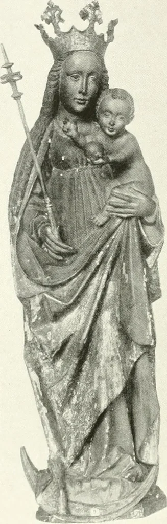 An illustration from Catalogue of an unique collection of Greek and Roman marbles, important gothic sculptures, primitive paintings, ceramics, tapestries and ancient rugs, including two monumental altars and a Greek iconostas, coming from historical collections and gathered in England, France, Austria, Italy and the Levant by a well-known European connoisseur during many years of discriminating collecting. The entire collection of 824 objects to be sold at public auction at the Anderson galleries ... New York city, on January twenty-sixth to twenty-ninth <1921> inclusive, 1921, leaf 191