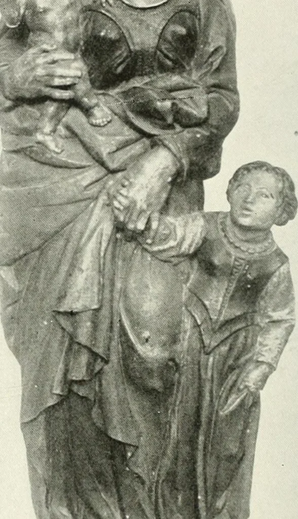 An illustration from Catalogue of an unique collection of Greek and Roman marbles, important gothic sculptures, primitive paintings, ceramics, tapestries and ancient rugs, including two monumental altars and a Greek iconostas, coming from historical collections and gathered in England, France, Austria, Italy and the Levant by a well-known European connoisseur during many years of discriminating collecting. The entire collection of 824 objects to be sold at public auction at the Anderson galleries ... New York city, on January twenty-sixth to twenty-ninth <1921> inclusive, 1921, leaf 191