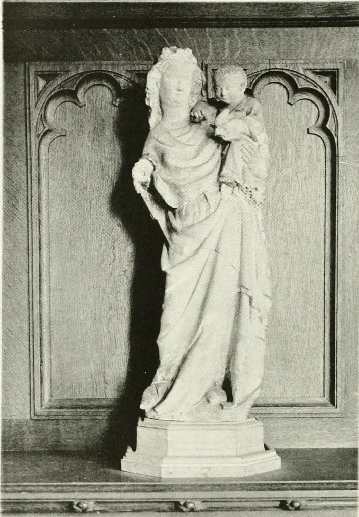 An illustration from Catalogue of an unique collection of Greek and Roman marbles, important gothic sculptures, primitive paintings, ceramics, tapestries and ancient rugs, including two monumental altars and a Greek iconostas, coming from historical collections and gathered in England, France, Austria, Italy and the Levant by a well-known European connoisseur during many years of discriminating collecting. The entire collection of 824 objects to be sold at public auction at the Anderson galleries ... New York city, on January twenty-sixth to twenty-ninth <1921> inclusive, 1921, leaf 193