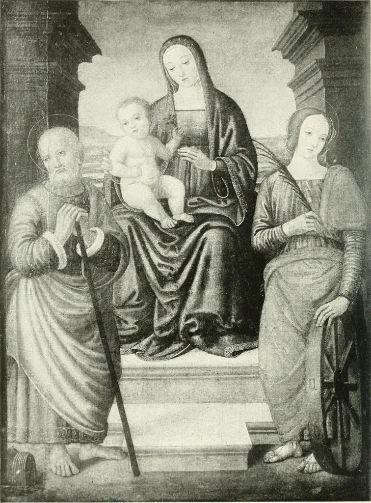 An illustration from Catalogue of an unique collection of Greek and Roman marbles, important gothic sculptures, primitive paintings, ceramics, tapestries and ancient rugs, including two monumental altars and a Greek iconostas, coming from historical collections and gathered in England, France, Austria, Italy and the Levant by a well-known European connoisseur during many years of discriminating collecting. The entire collection of 824 objects to be sold at public auction at the Anderson galleries ... New York city, on January twenty-sixth to twenty-ninth <1921> inclusive, 1921, leaf 197