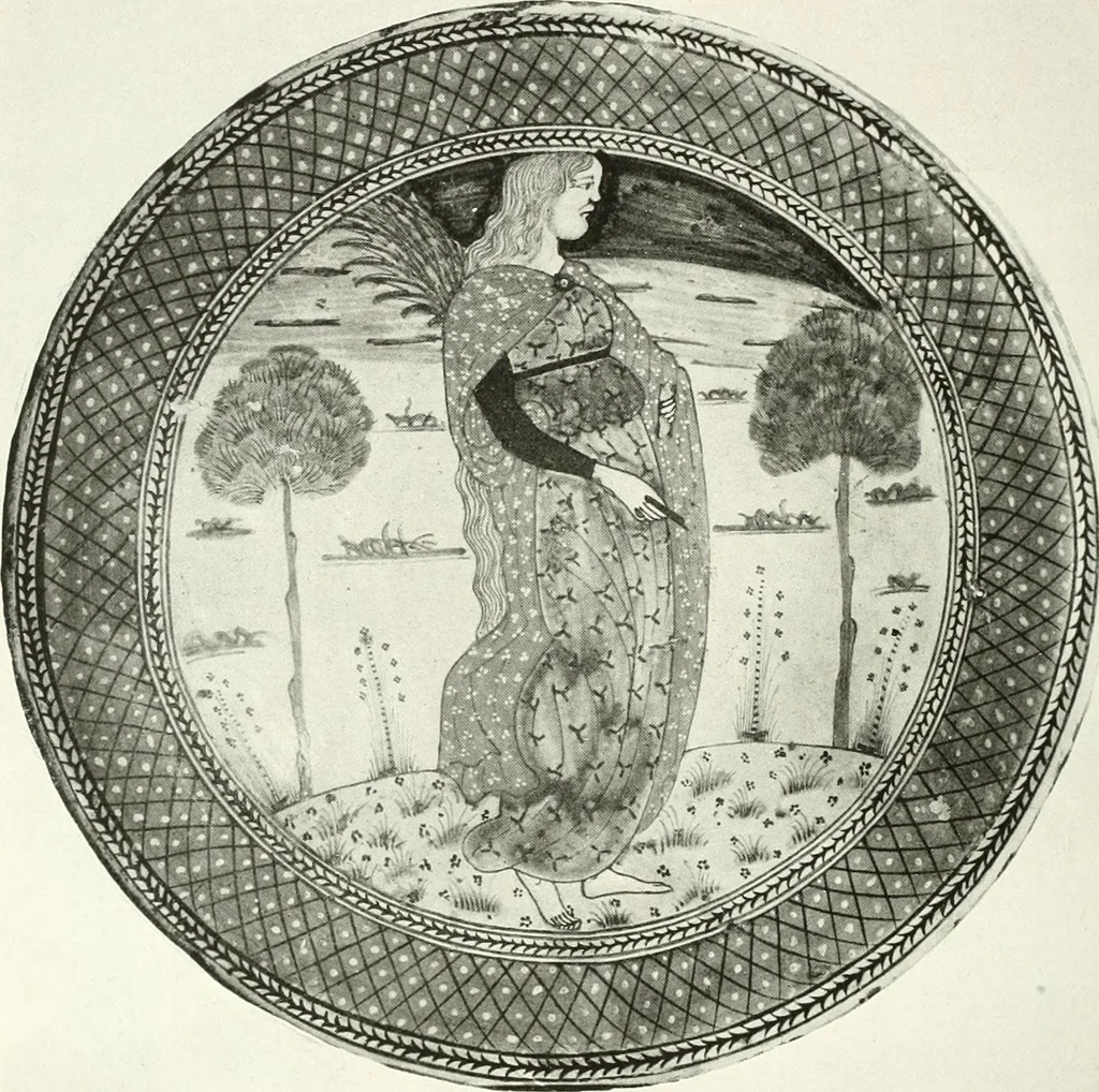 An illustration from Catalogue of an unique collection of Greek and Roman marbles, important gothic sculptures, primitive paintings, ceramics, tapestries and ancient rugs, including two monumental altars and a Greek iconostas, coming from historical collections and gathered in England, France, Austria, Italy and the Levant by a well-known European connoisseur during many years of discriminating collecting. The entire collection of 824 objects to be sold at public auction at the Anderson galleries ... New York city, on January twenty-sixth to twenty-ninth <1921> inclusive, 1921, leaf 201