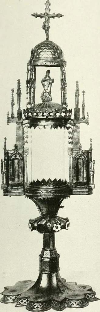 An illustration from Catalogue of an unique collection of Greek and Roman marbles, important gothic sculptures, primitive paintings, ceramics, tapestries and ancient rugs, including two monumental altars and a Greek iconostas, coming from historical collections and gathered in England, France, Austria, Italy and the Levant by a well-known European connoisseur during many years of discriminating collecting. The entire collection of 824 objects to be sold at public auction at the Anderson galleries ... New York city, on January twenty-sixth to twenty-ninth <1921> inclusive, 1921, leaf 202