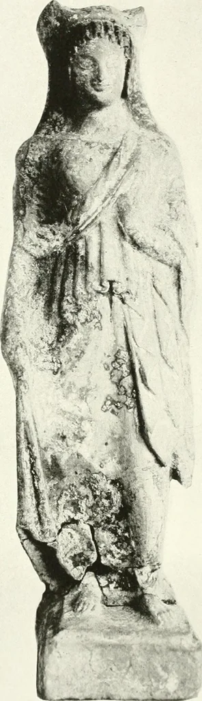 An illustration from Catalogue of an unique collection of Greek and Roman marbles, important gothic sculptures, primitive paintings, ceramics, tapestries and ancient rugs, including two monumental altars and a Greek iconostas, coming from historical collections and gathered in England, France, Austria, Italy and the Levant by a well-known European connoisseur during many years of discriminating collecting. The entire collection of 824 objects to be sold at public auction at the Anderson galleries ... New York city, on January twenty-sixth to twenty-ninth <1921> inclusive, 1921, leaf 205