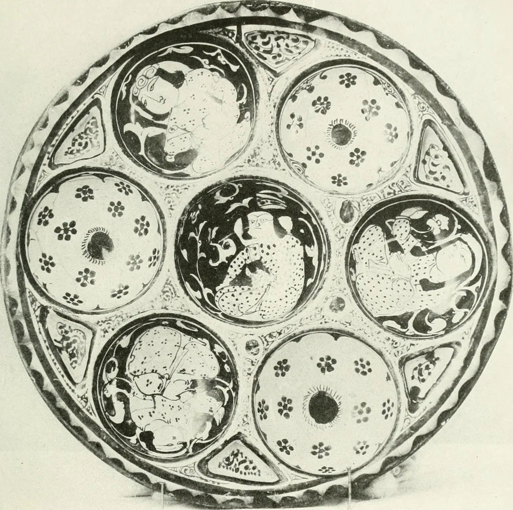 An illustration from Catalogue of an unique collection of Greek and Roman marbles, important gothic sculptures, primitive paintings, ceramics, tapestries and ancient rugs, including two monumental altars and a Greek iconostas, coming from historical collections and gathered in England, France, Austria, Italy and the Levant by a well-known European connoisseur during many years of discriminating collecting. The entire collection of 824 objects to be sold at public auction at the Anderson galleries ... New York city, on January twenty-sixth to twenty-ninth <1921> inclusive, 1921, leaf 210