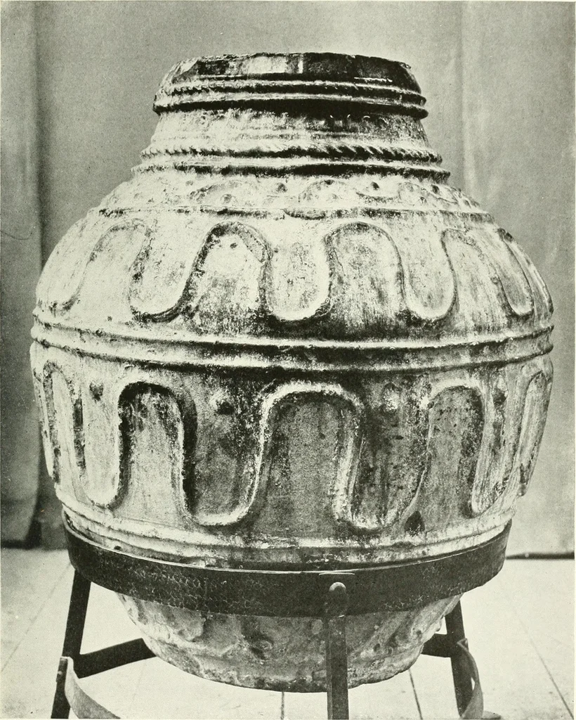 An illustration from Catalogue of an unique collection of Greek and Roman marbles, important gothic sculptures, primitive paintings, ceramics, tapestries and ancient rugs, including two monumental altars and a Greek iconostas, coming from historical collections and gathered in England, France, Austria, Italy and the Levant by a well-known European connoisseur during many years of discriminating collecting. The entire collection of 824 objects to be sold at public auction at the Anderson galleries ... New York city, on January twenty-sixth to twenty-ninth <1921> inclusive, 1921, leaf 214