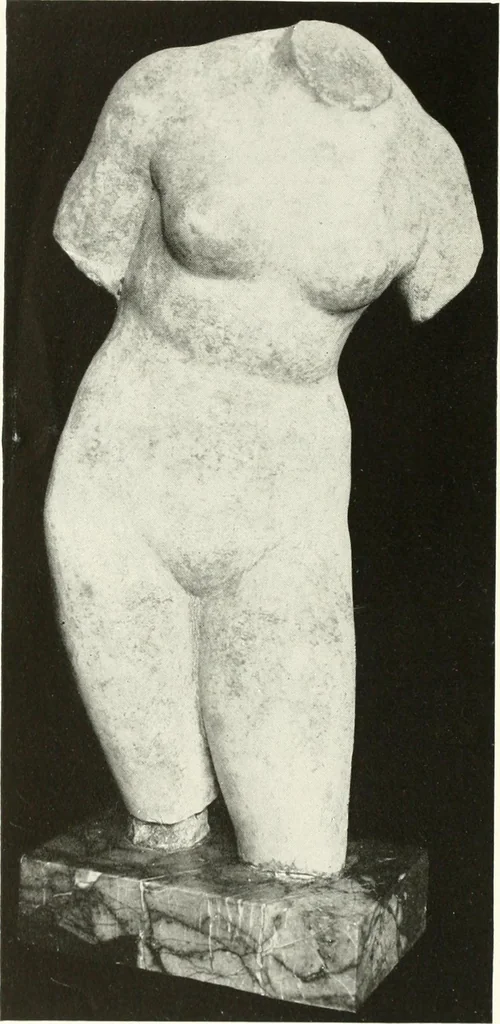An illustration from Catalogue of an unique collection of Greek and Roman marbles, important gothic sculptures, primitive paintings, ceramics, tapestries and ancient rugs, including two monumental altars and a Greek iconostas, coming from historical collections and gathered in England, France, Austria, Italy and the Levant by a well-known European connoisseur during many years of discriminating collecting. The entire collection of 824 objects to be sold at public auction at the Anderson galleries ... New York city, on January twenty-sixth to twenty-ninth <1921> inclusive, 1921, leaf 221
