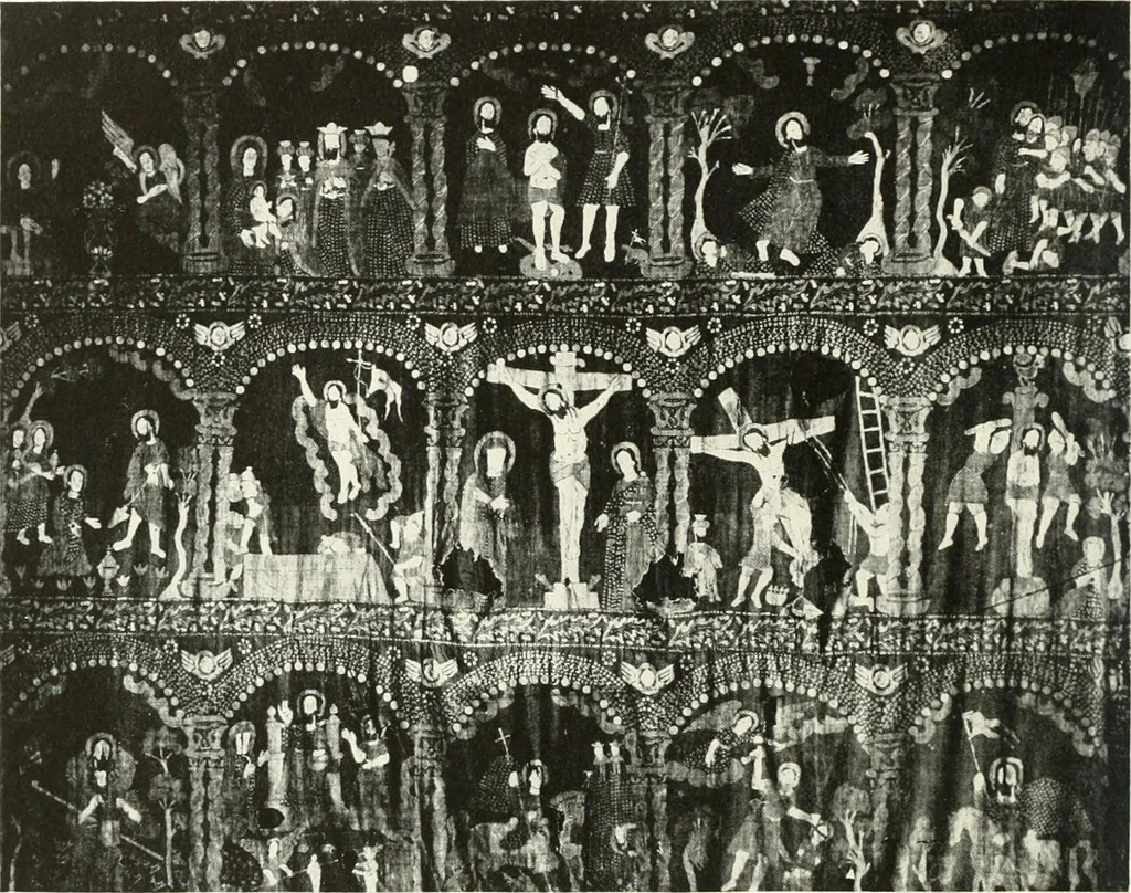 An illustration from Catalogue of an unique collection of Greek and Roman marbles, important gothic sculptures, primitive paintings, ceramics, tapestries and ancient rugs, including two monumental altars and a Greek iconostas, coming from historical collections and gathered in England, France, Austria, Italy and the Levant by a well-known European connoisseur during many years of discriminating collecting. The entire collection of 824 objects to be sold at public auction at the Anderson galleries ... New York city, on January twenty-sixth to twenty-ninth <1921> inclusive, 1921, leaf 227
