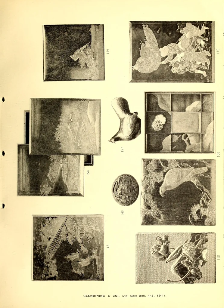 An illustration from Catalogue of a valuable collection of Japanese works of art, 1911, leaf 3