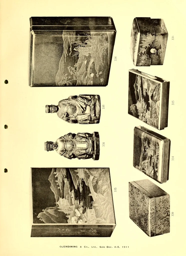 An illustration from Catalogue of a valuable collection of Japanese works of art, 1911, leaf 7