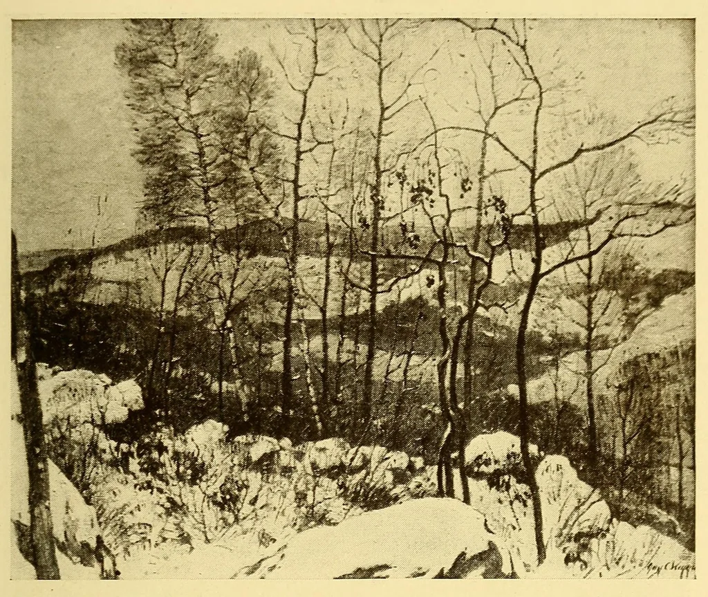 An illustration from Catalogue of the Walter H. Schulze gallery of American paintings, 1920, leaf 13