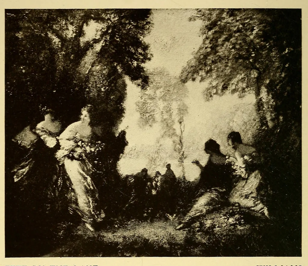 An illustration from Catalogue of the Walter H. Schulze gallery of American paintings, 1920, leaf 28