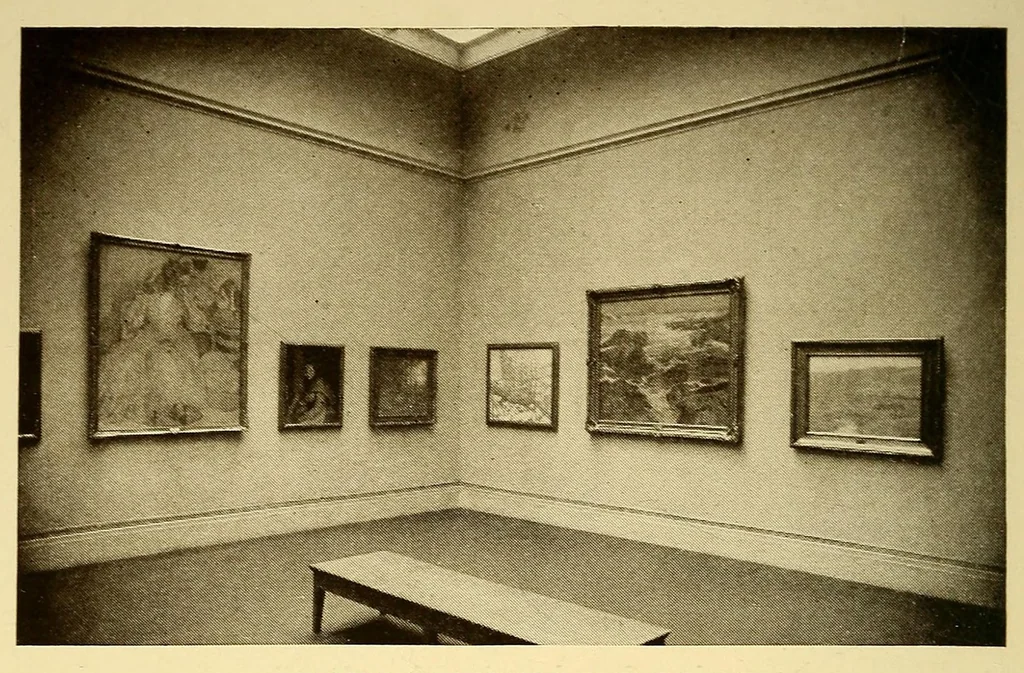 An illustration from Catalogue of the Walter H. Schulze gallery of American paintings, 1920, leaf 8