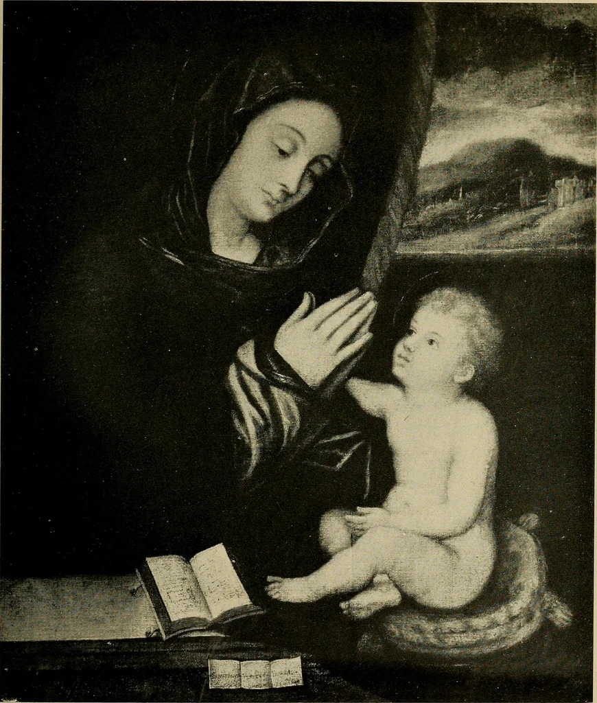 An illustration from Catalogue of the Wightman Memorial Art Gallery in the library of the University of Notre Dame, 1900, leaf 150