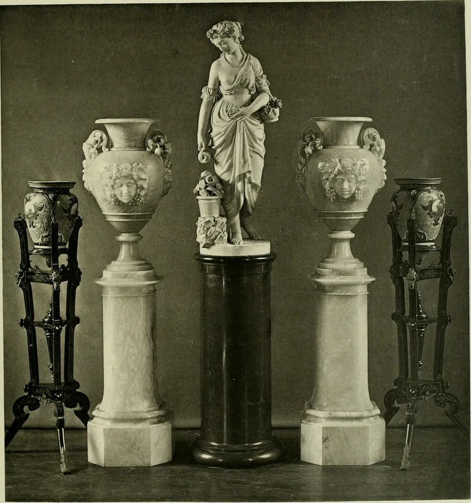 An illustration from Catalogue of works of art ... also views of the summer and winter homes, 1884, leaf 124