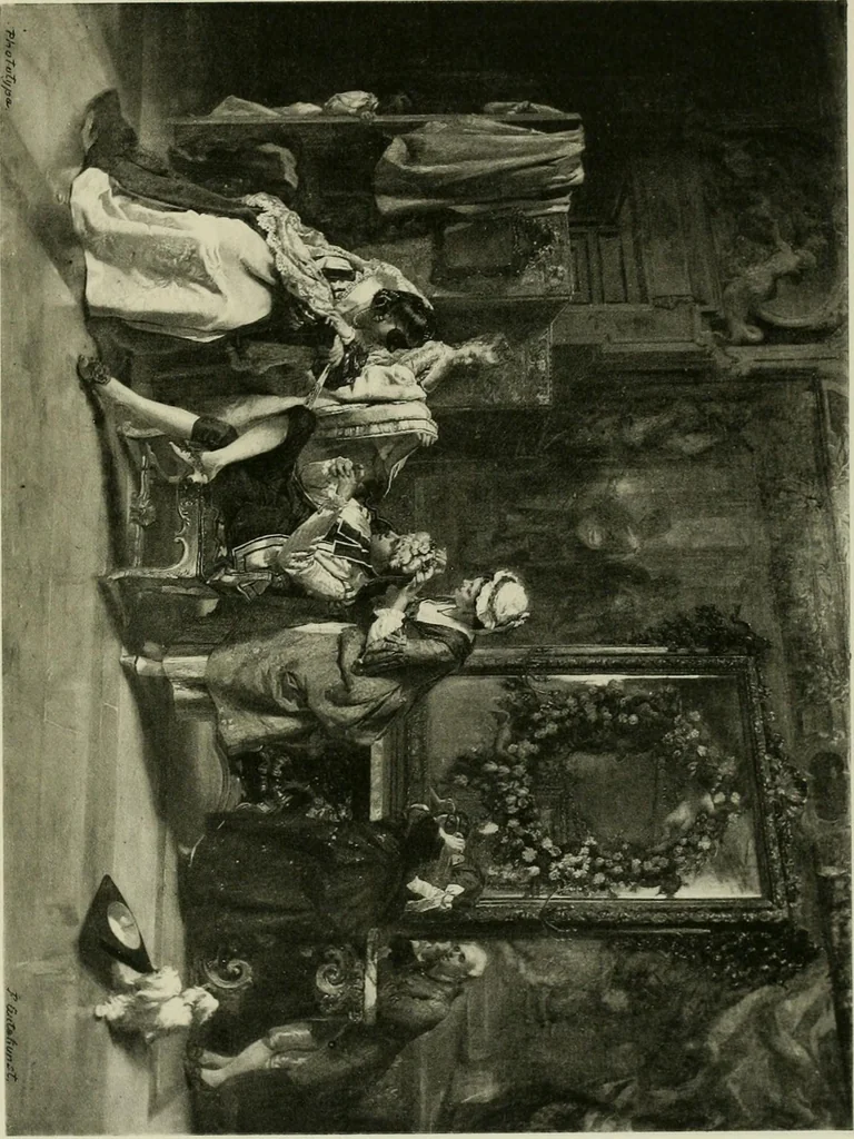 An illustration from Catalogue of works of art ... also views of the summer and winter homes, 1884, leaf 136