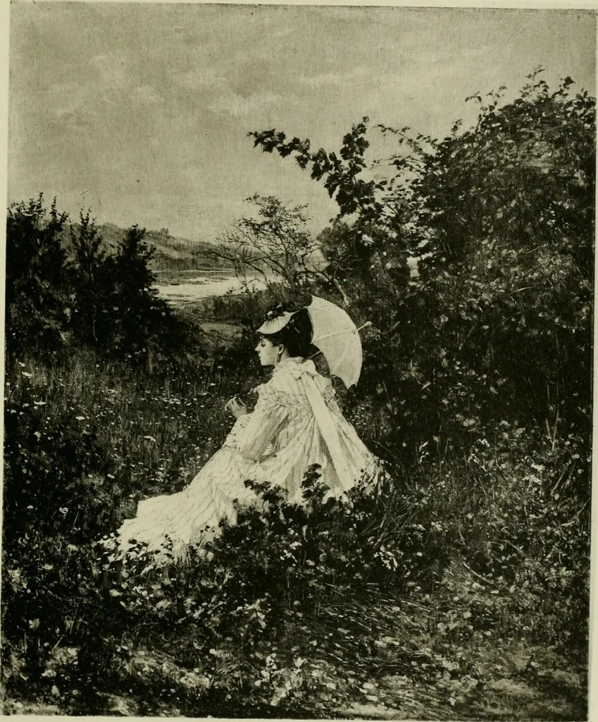An illustration from Catalogue of works of art ... also views of the summer and winter homes, 1884, leaf 212