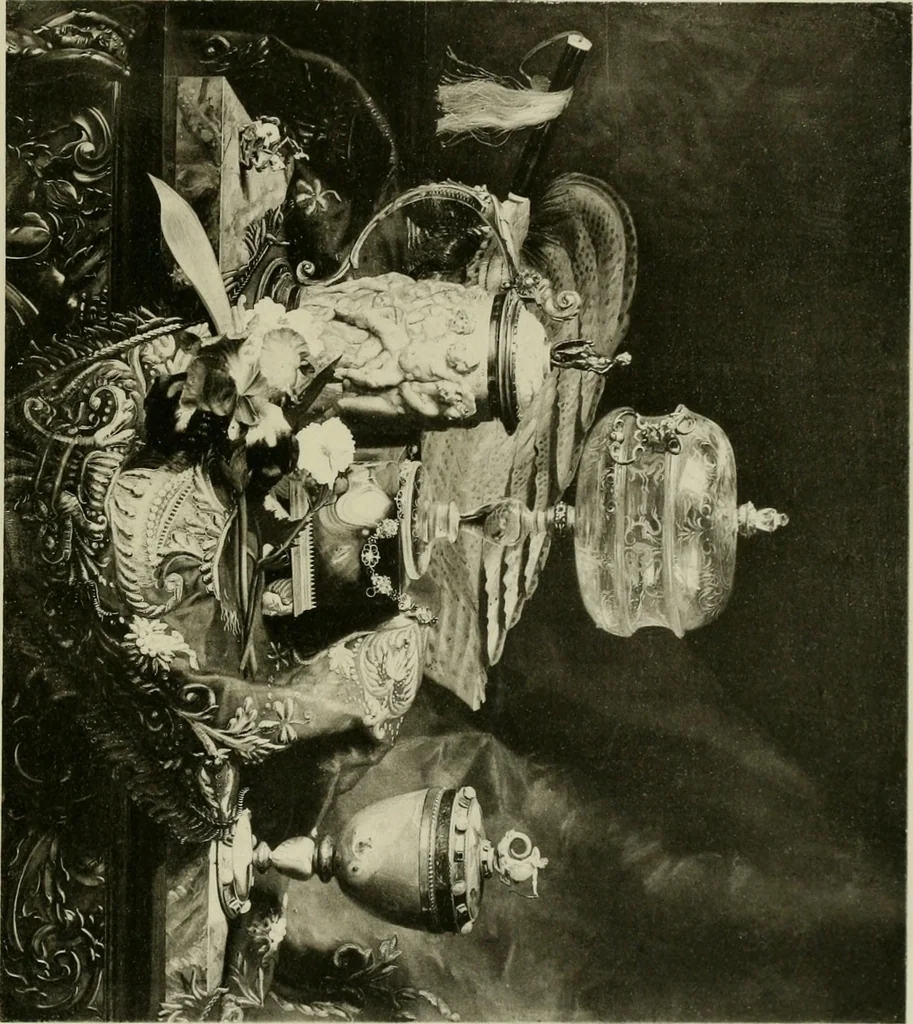 An illustration from Catalogue of works of art ... also views of the summer and winter homes, 1884, leaf 216