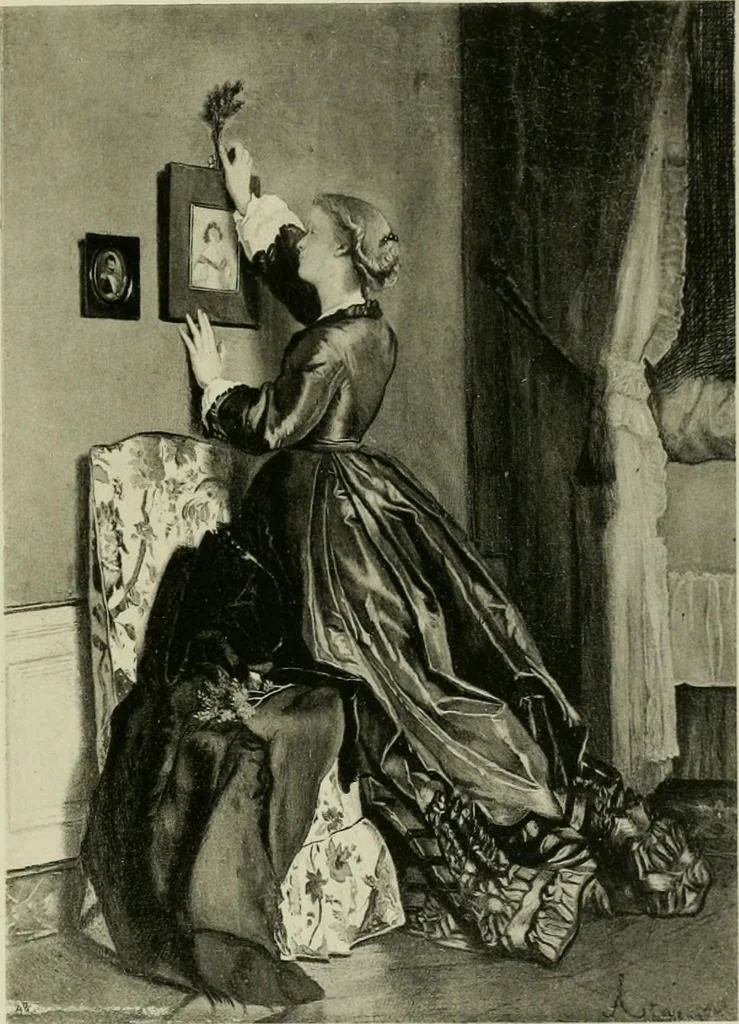 An illustration from Catalogue of works of art ... also views of the summer and winter homes, 1884, leaf 276
