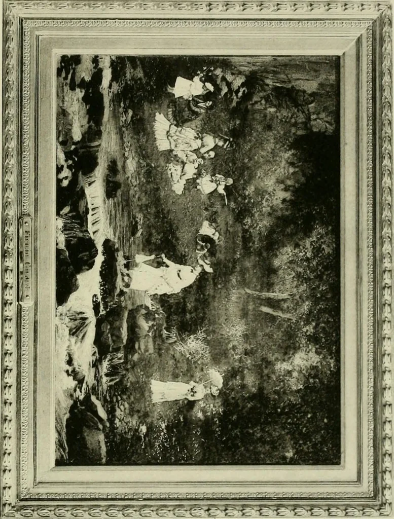 An illustration from Catalogue of works of art ... also views of the summer and winter homes, 1884, leaf 308