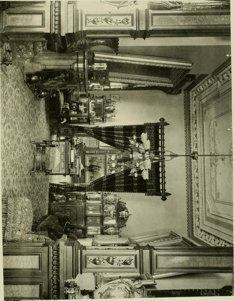 An illustration from Catalogue of works of art ... also views of the summer and winter homes, 1884, leaf 36