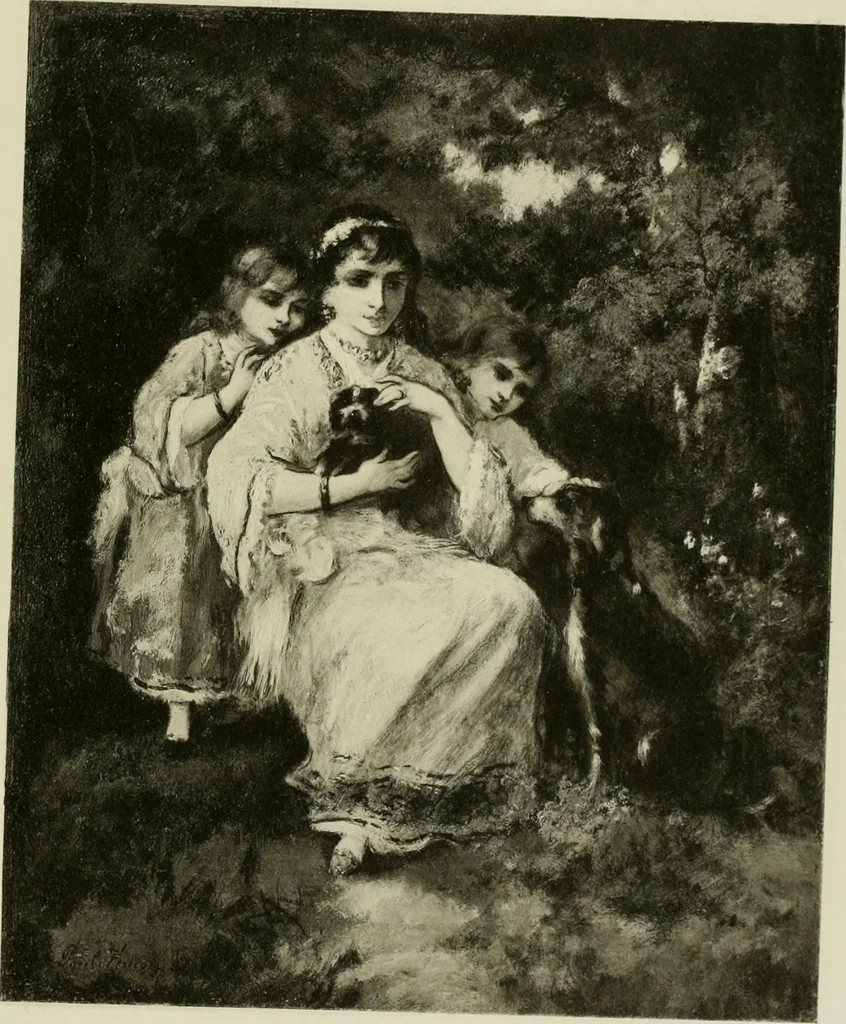 An illustration from Catalogue of works of art ... also views of the summer and winter homes, 1884, leaf 360
