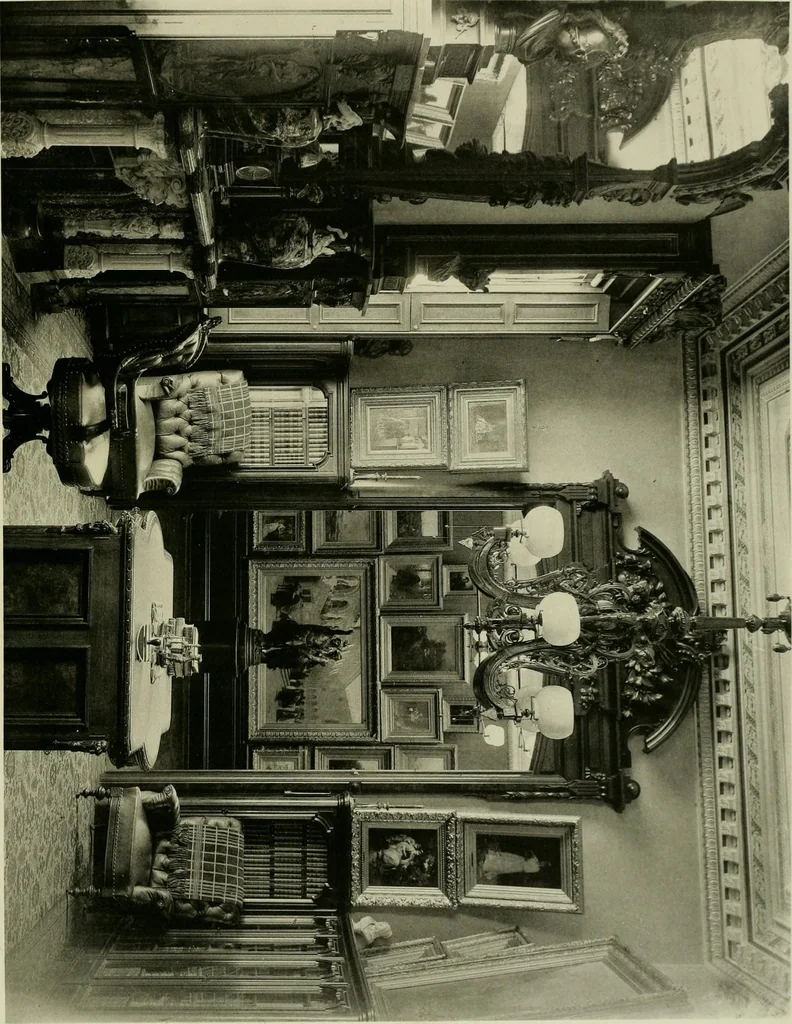 An illustration from Catalogue of works of art ... also views of the summer and winter homes, 1884, leaf 40