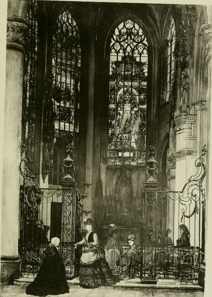An illustration from Catalogue of works of art ... also views of the summer and winter homes, 1884, leaf 412